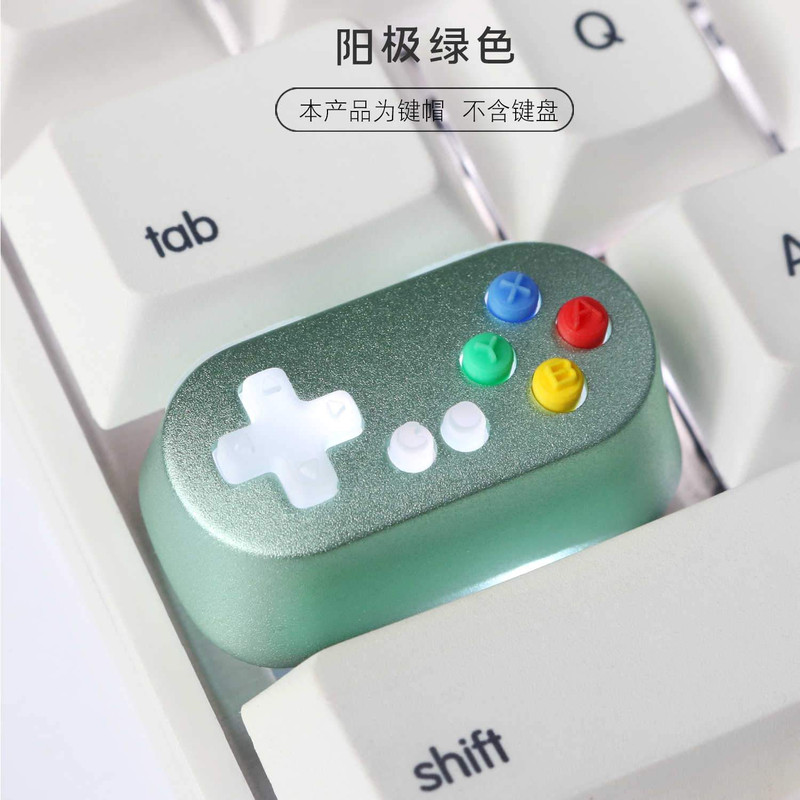 HolyOops Gamepad Keycap - Green - أكسسوار لوحة مفاتيح